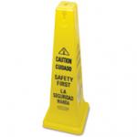 View: 6276-87 Safety Cone 36" (91.4 cm) with Multi-Lingual "Caution, Safety First" Imprint 